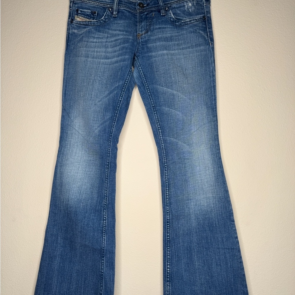 Diesel Blue Flare Wide Leg Jeans